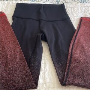 Black ombré Lululemon Leggings